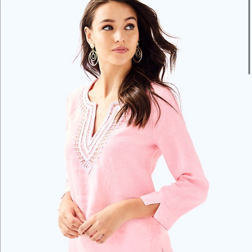 NWT Lilly Pulitzer pink Amelia island tunic